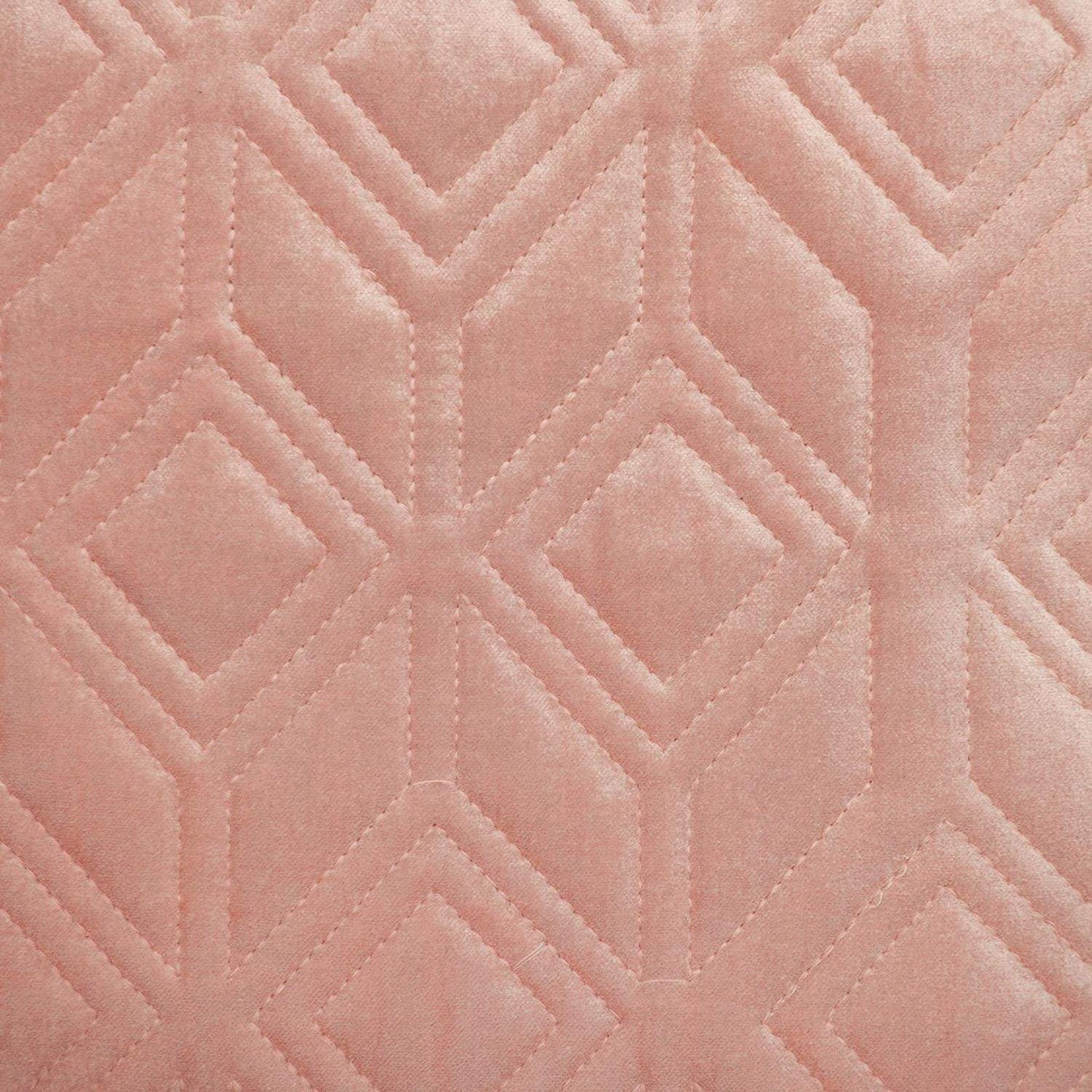 Tufted Diamonds Rose Gold Velvet Accent Pillow - Homeroots - Flyclothing LLC