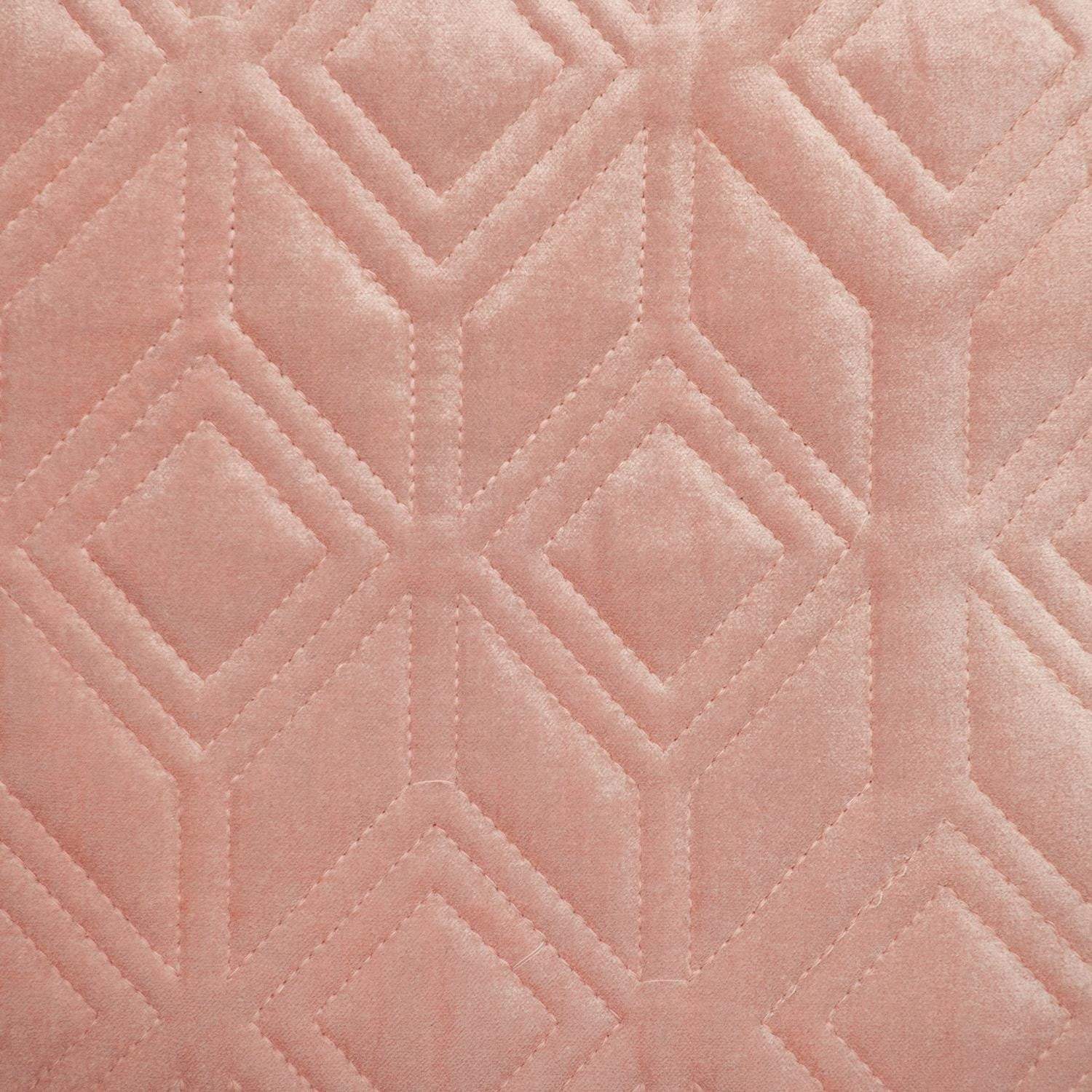Tufted Diamonds Rose Gold Velvet Accent Pillow - Homeroots - Flyclothing LLC