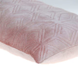 Tufted Diamonds Rose Gold Velvet Lumbar Accent Pillow - Homeroots - Flyclothing LLC
