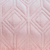 Tufted Diamonds Rose Gold Velvet Lumbar Accent Pillow - Homeroots - Flyclothing LLC