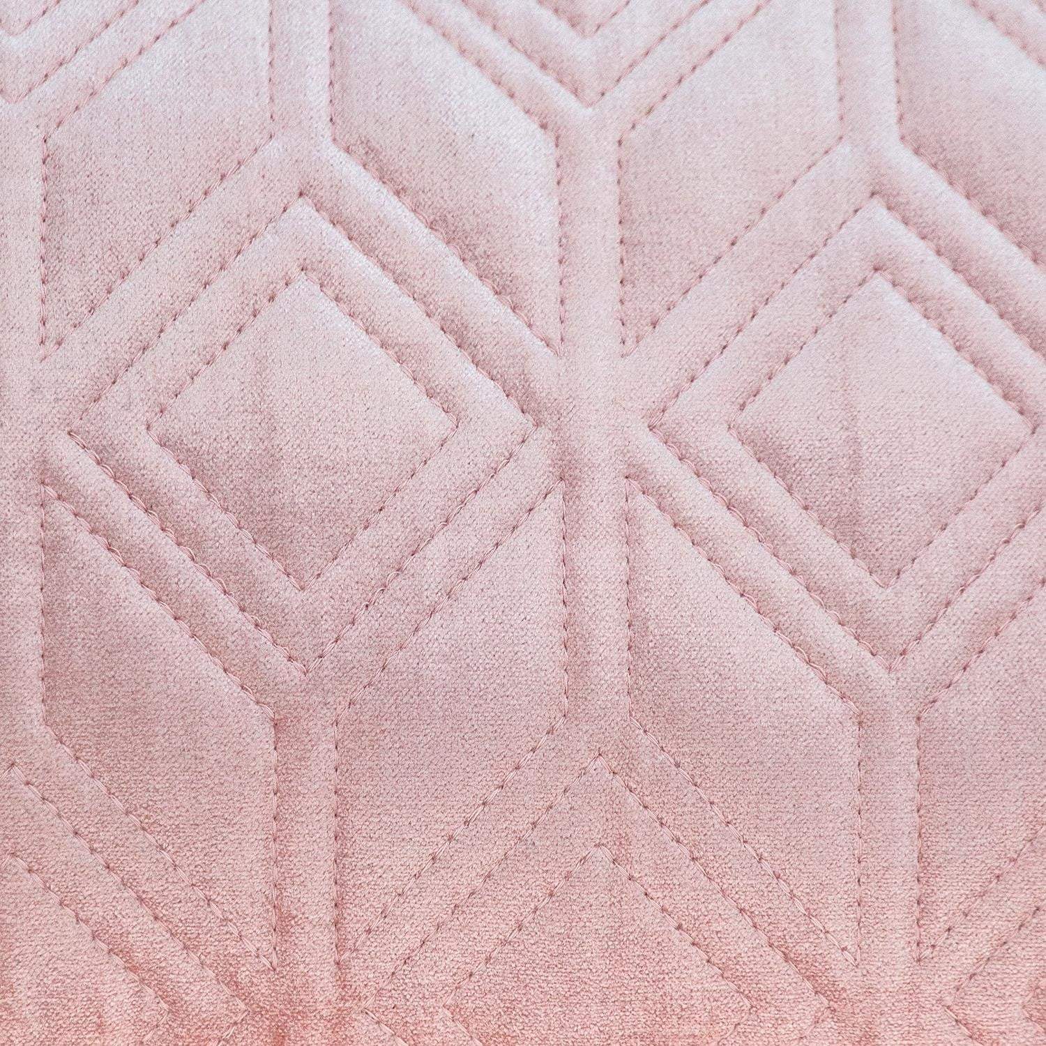 Tufted Diamonds Rose Gold Velvet Lumbar Accent Pillow - Homeroots - Flyclothing LLC
