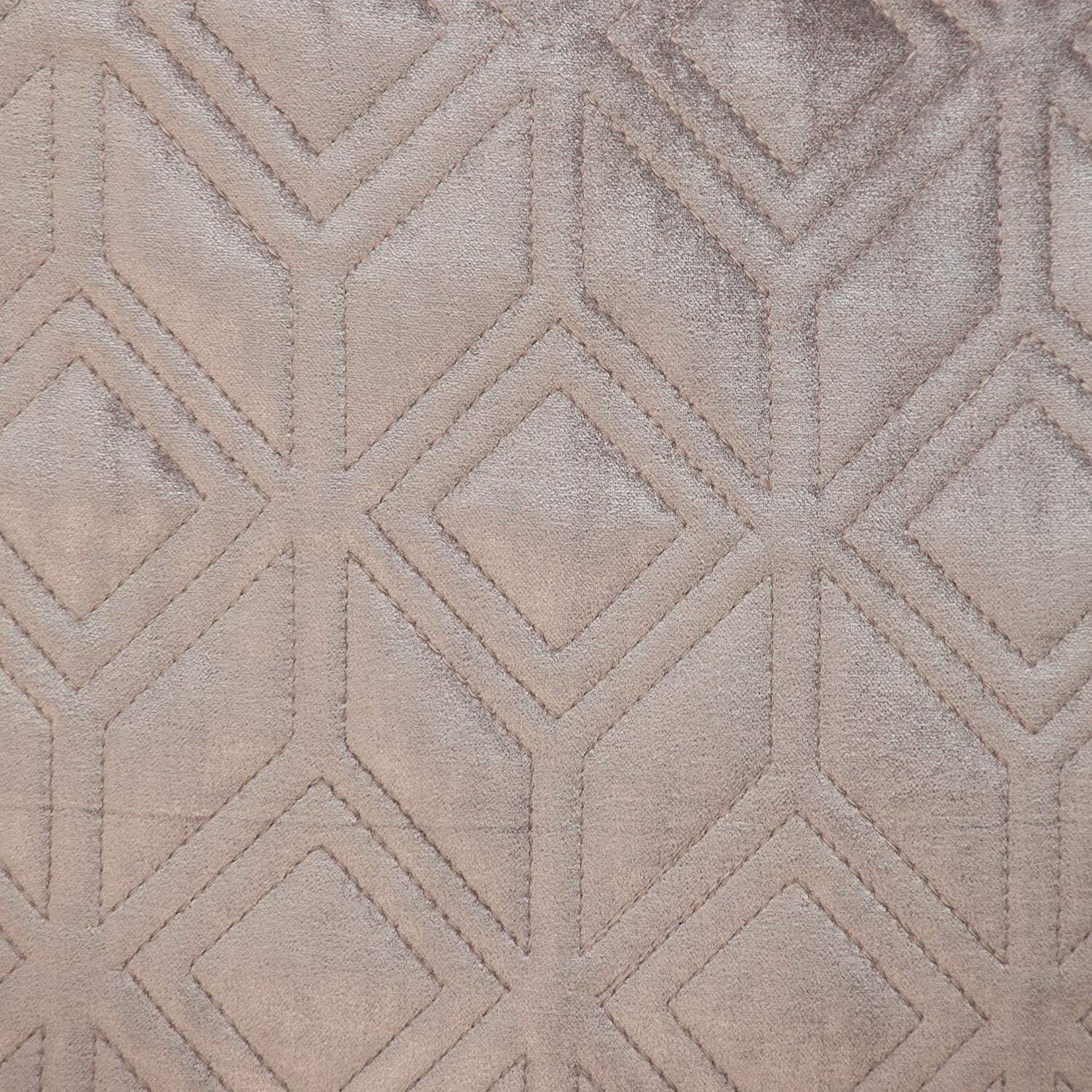 Tufted Diamonds Taupe Velvet Accent Pillow - Homeroots - Flyclothing LLC