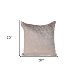 Tufted Diamonds Taupe Velvet Accent Pillow - Homeroots