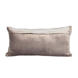 Tufted Diamonds Taupe Velvet Lumbar Accent Pillow - Homeroots