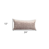 Tufted Diamonds Taupe Velvet Lumbar Accent Pillow - Homeroots - Flyclothing LLC