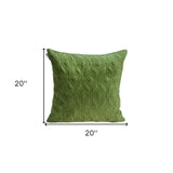 Tufted Diamonds Olive Velvet Accent Pillow - Homeroots