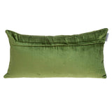Tufted Diamonds Olive Velvet Lumbar Accent Pillow - Homeroots - Flyclothing LLC
