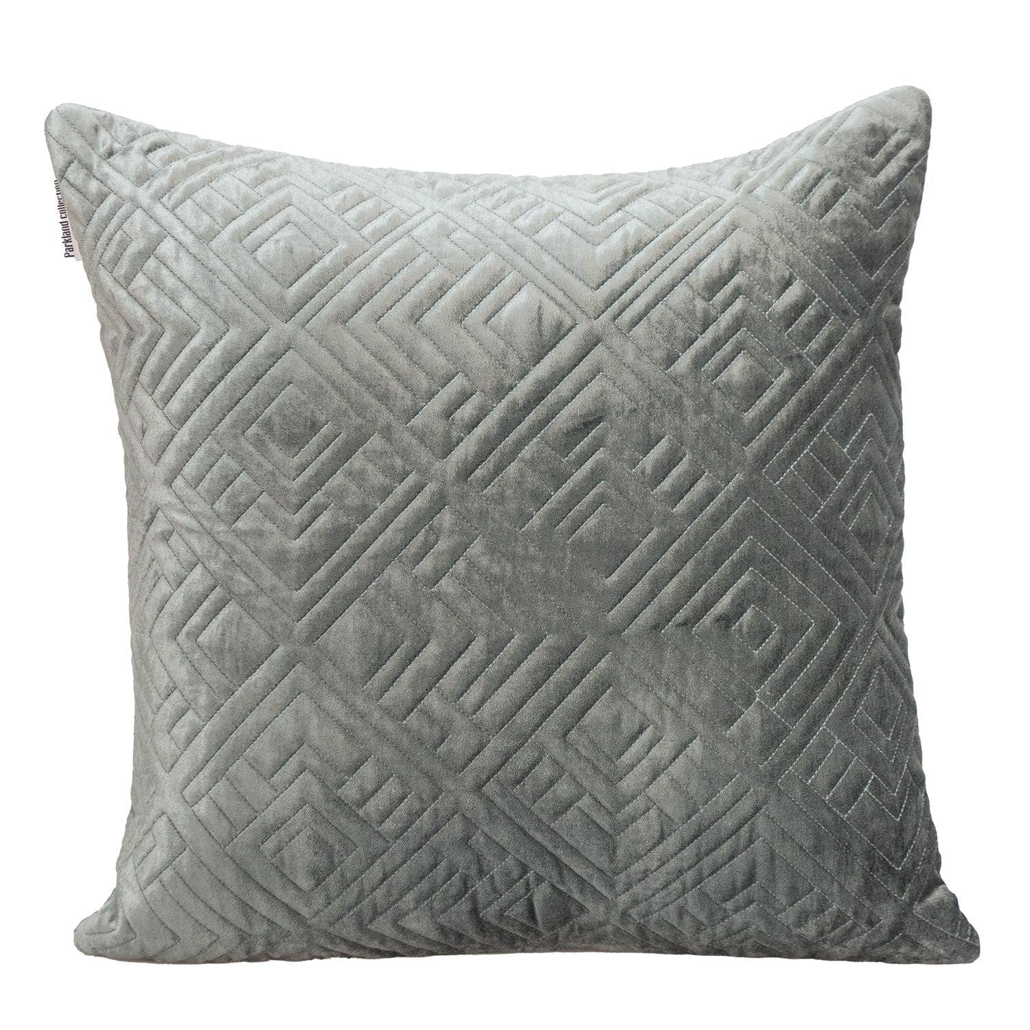 20" Gray Cotton Blend Throw Pillow - Homeroots