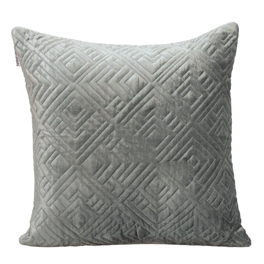 20" Gray Cotton Blend Throw Pillow - Homeroots