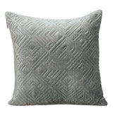 20" Gray Cotton Blend Throw Pillow - Homeroots