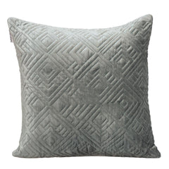 20" Gray Cotton Blend Throw Pillow - Homeroots