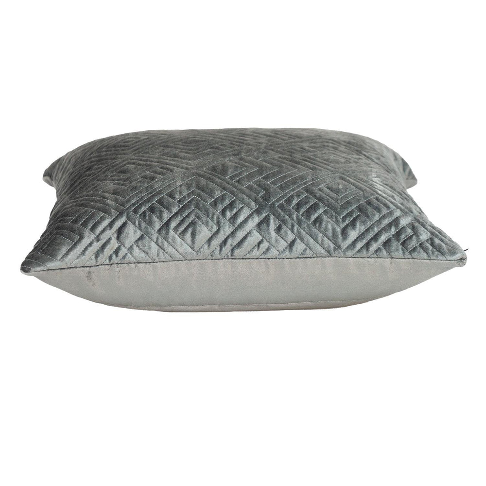 20" Gray Cotton Blend Throw Pillow - Homeroots - Flyclothing LLC