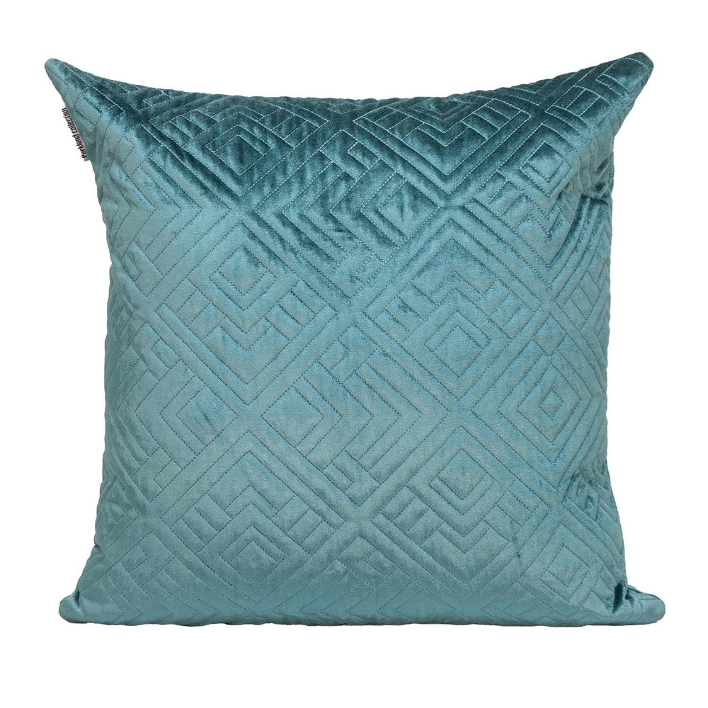 20" Teal Cotton Blend Throw Pillow - Homeroots - Flyclothing LLC