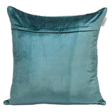 20" Teal Cotton Blend Throw Pillow - Homeroots
