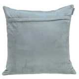 Geometric Lush Quilted Metallic Gray Throw Pillow - Homeroots