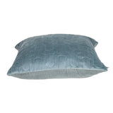 Geometric Lush Quilted Metallic Gray Throw Pillow - Homeroots