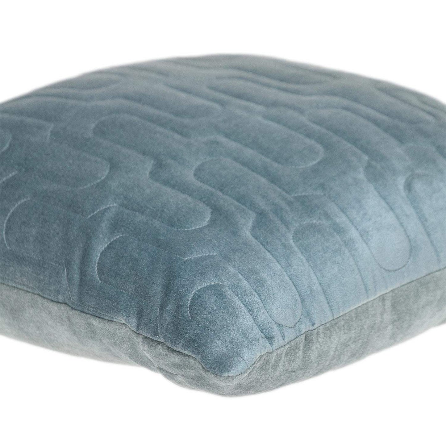 Geometric Lush Quilted Metallic Gray Throw Pillow - Homeroots - Flyclothing LLC