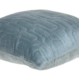 Geometric Lush Quilted Metallic Gray Throw Pillow - Homeroots - Flyclothing LLC