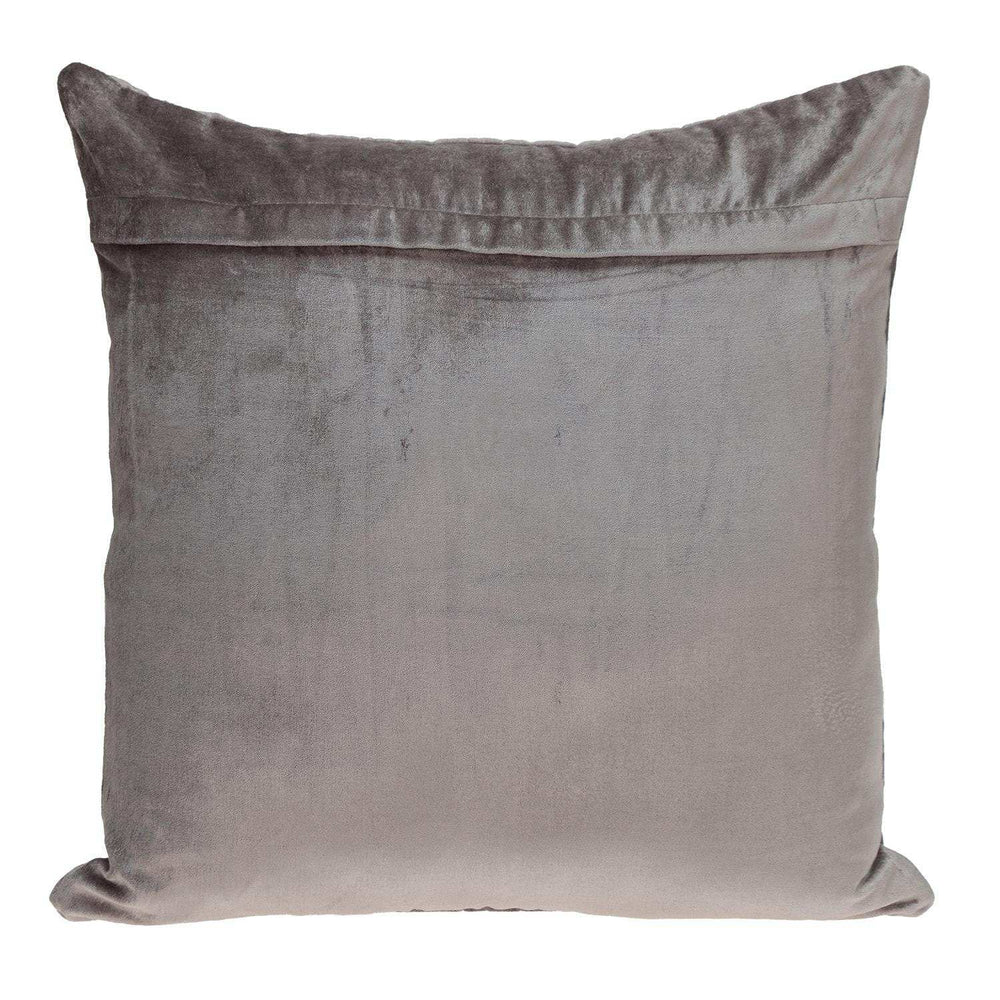 Geometric Lush Quilted Taupe Throw Pillow - Homeroots - Flyclothing LLC