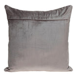 Geometric Lush Quilted Taupe Throw Pillow - Homeroots