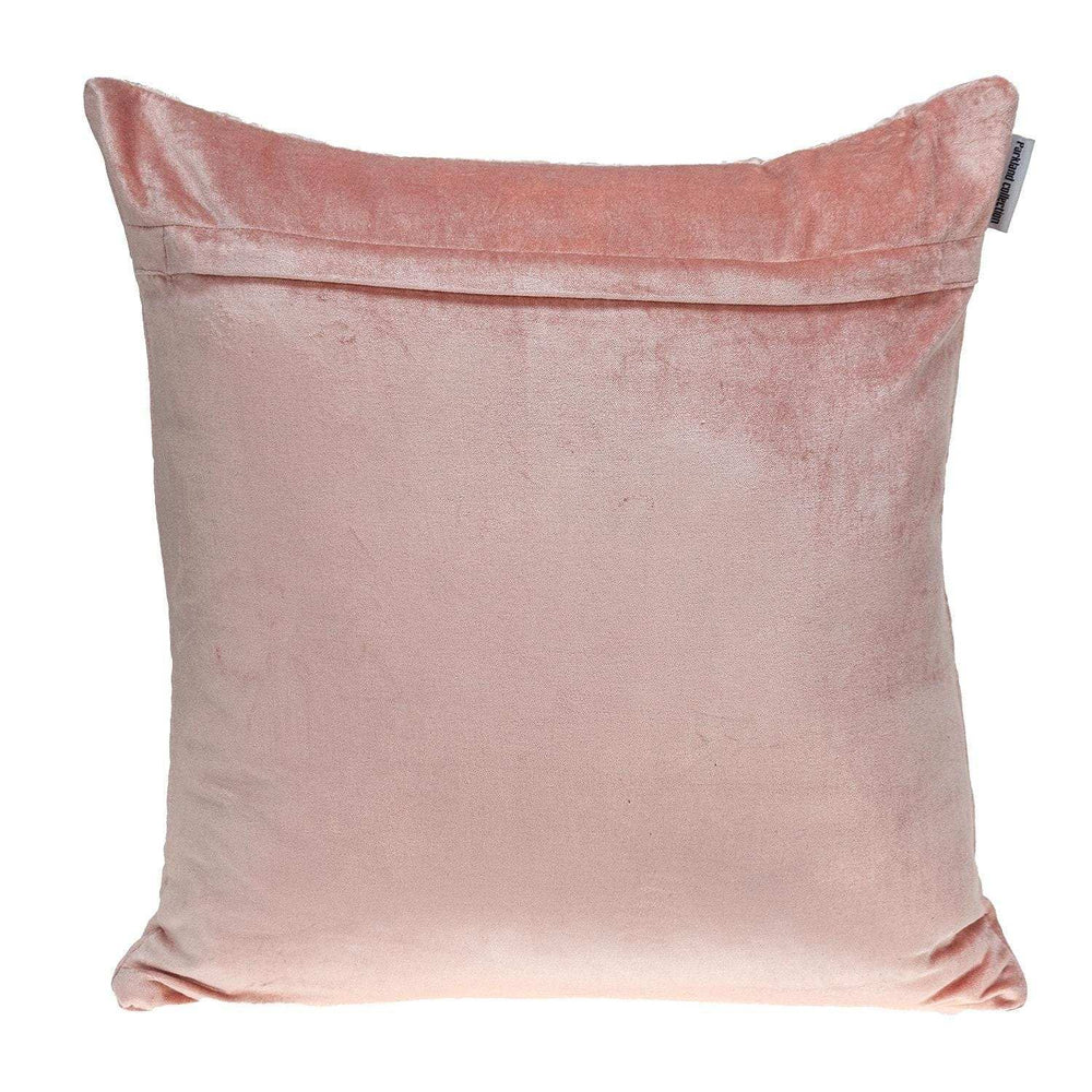 Geometric Lush Quilted Metallic Pink Throw Pillow - Homeroots - Flyclothing LLC