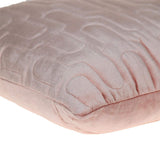 Geometric Lush Quilted Metallic Pink Throw Pillow - Homeroots - Flyclothing LLC