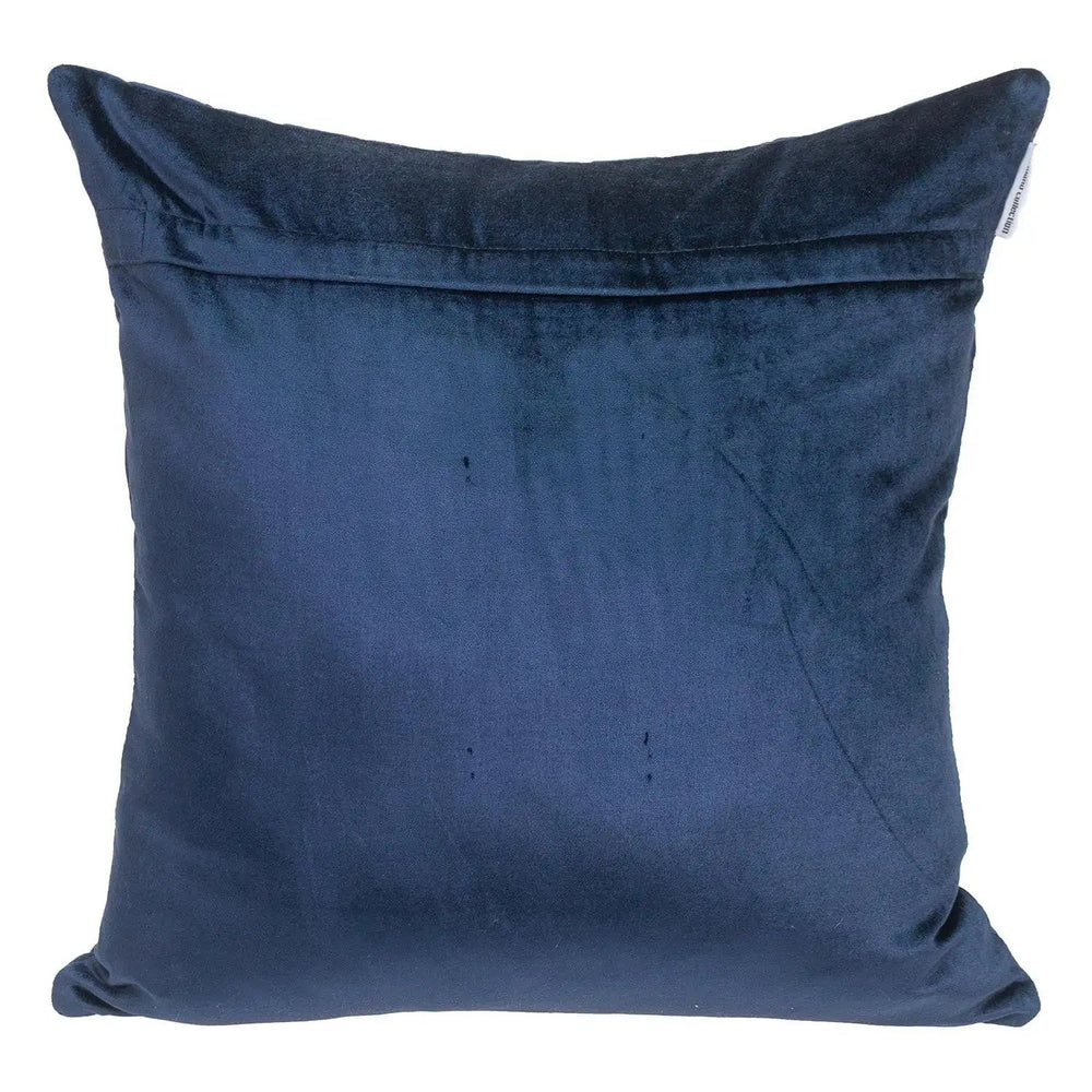 Tufted Diamond Navy Transitional Square Pillow - Homeroots - Flyclothing LLC