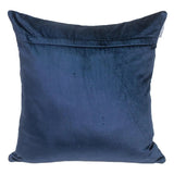 Tufted Diamond Navy Transitional Square Pillow - Homeroots