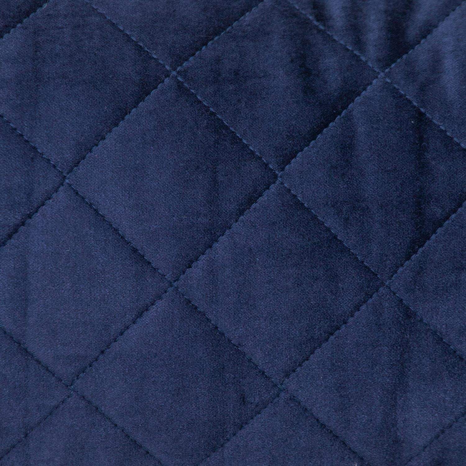 Tufted Diamond Navy Transitional Square Pillow - Homeroots - Flyclothing LLC
