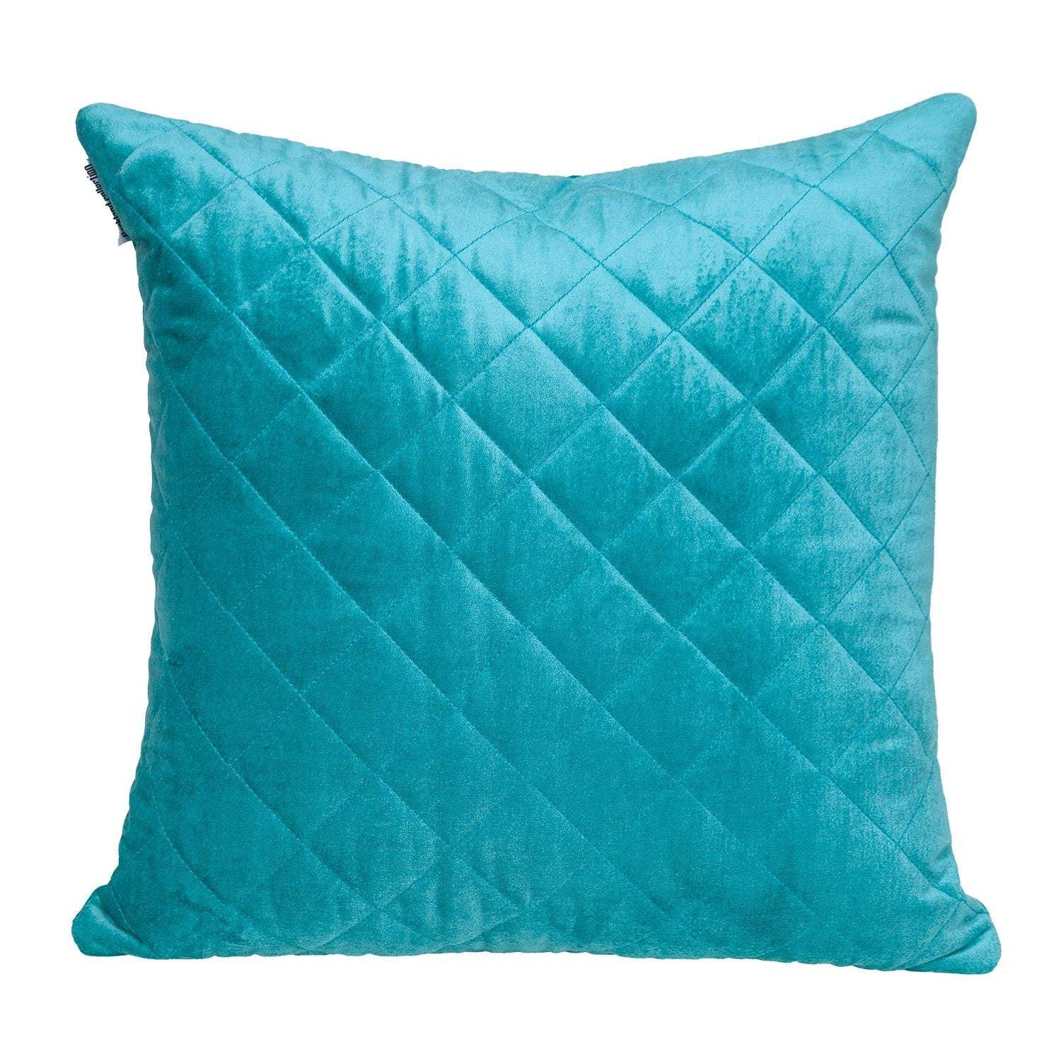 Tufted Diamond Aqua Transitional Square Pillow - Homeroots - Flyclothing LLC