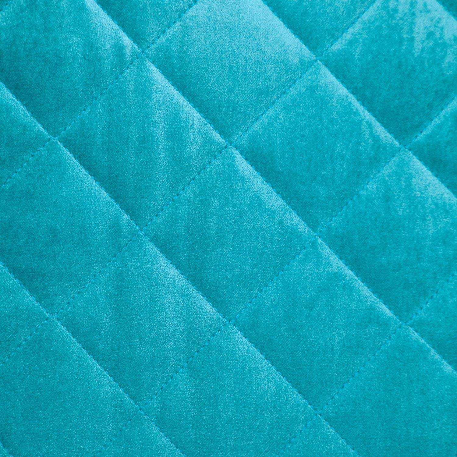 Tufted Diamond Aqua Transitional Square Pillow - Homeroots - Flyclothing LLC