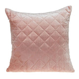 Tufted Diamond Pink Transitional Square Pillow - Homeroots