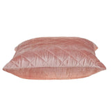 Tufted Diamond Pink Transitional Square Pillow - Homeroots