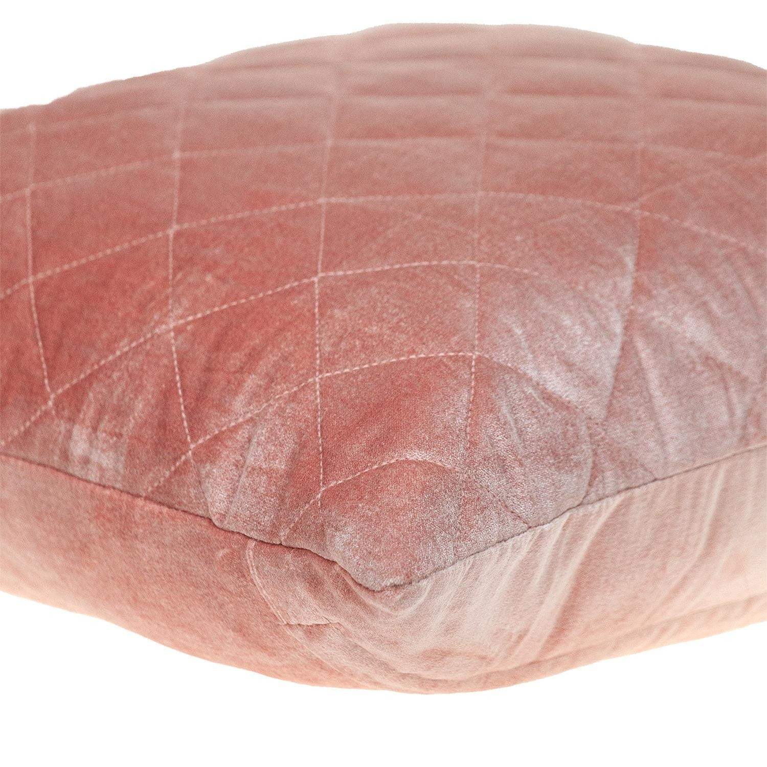 Tufted Diamond Pink Transitional Square Pillow - Homeroots - Flyclothing LLC