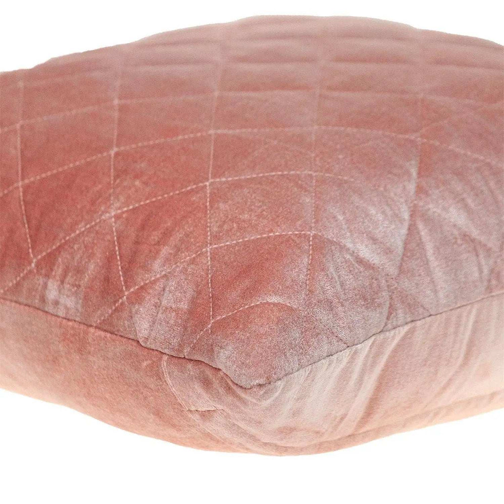 Tufted Diamond Pink Transitional Square Pillow - Homeroots - Flyclothing LLC