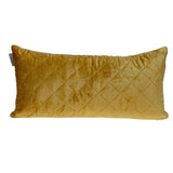 Tufted Diamond Yellow Ochre Transitional Lumbar Pillow - Homeroots