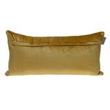 Tufted Diamond Yellow Ochre Transitional Lumbar Pillow - Homeroots