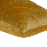 Tufted Diamond Yellow Ochre Transitional Lumbar Pillow - Homeroots - Flyclothing LLC