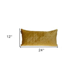 Tufted Diamond Yellow Ochre Transitional Lumbar Pillow - Homeroots - Flyclothing LLC