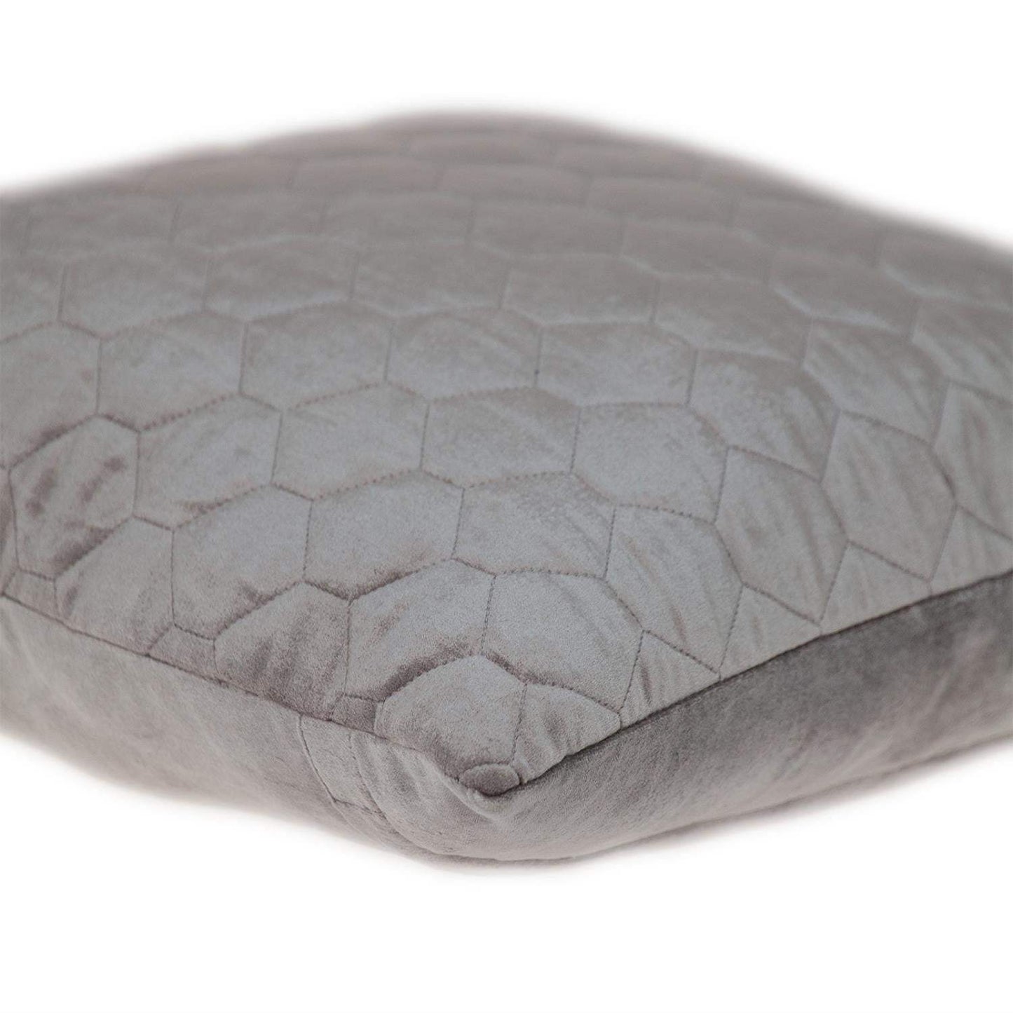 Taupe Tufted Velvet Quilted Throw Pillow - Homeroots - Flyclothing LLC