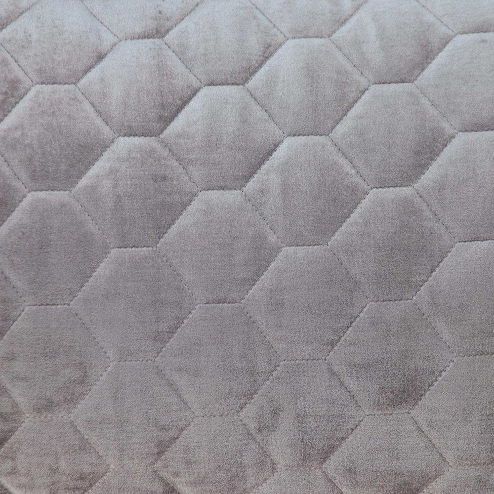 Taupe Tufted Velvet Quilted Lumbar Throw Pillow - Homeroots - Flyclothing LLC