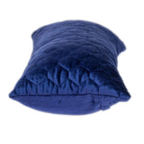 Blue Tufted Velvet Quilted Lumbar Throw Pillow - Homeroots