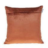 Burnt Orange Tufted Velvet Quilted Throw Pillow - Homeroots