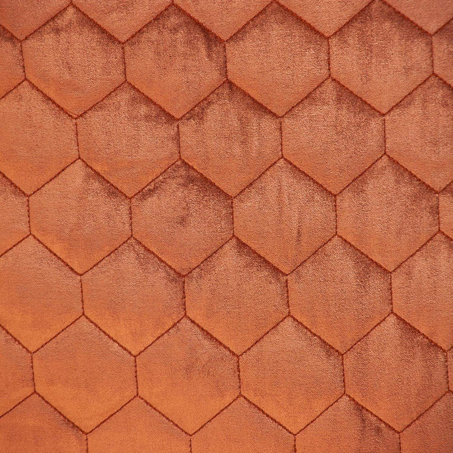 Burnt Orange Tufted Velvet Quilted Throw Pillow - Homeroots - Flyclothing LLC
