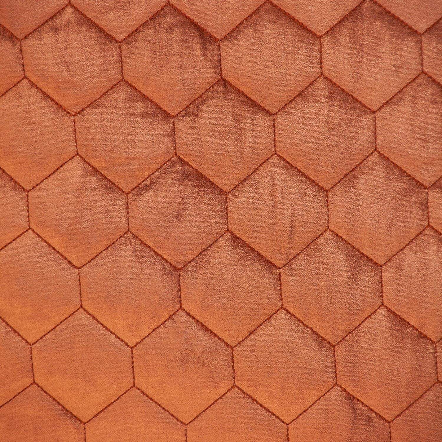 Burnt Orange Tufted Velvet Quilted Throw Pillow - Homeroots - Flyclothing LLC