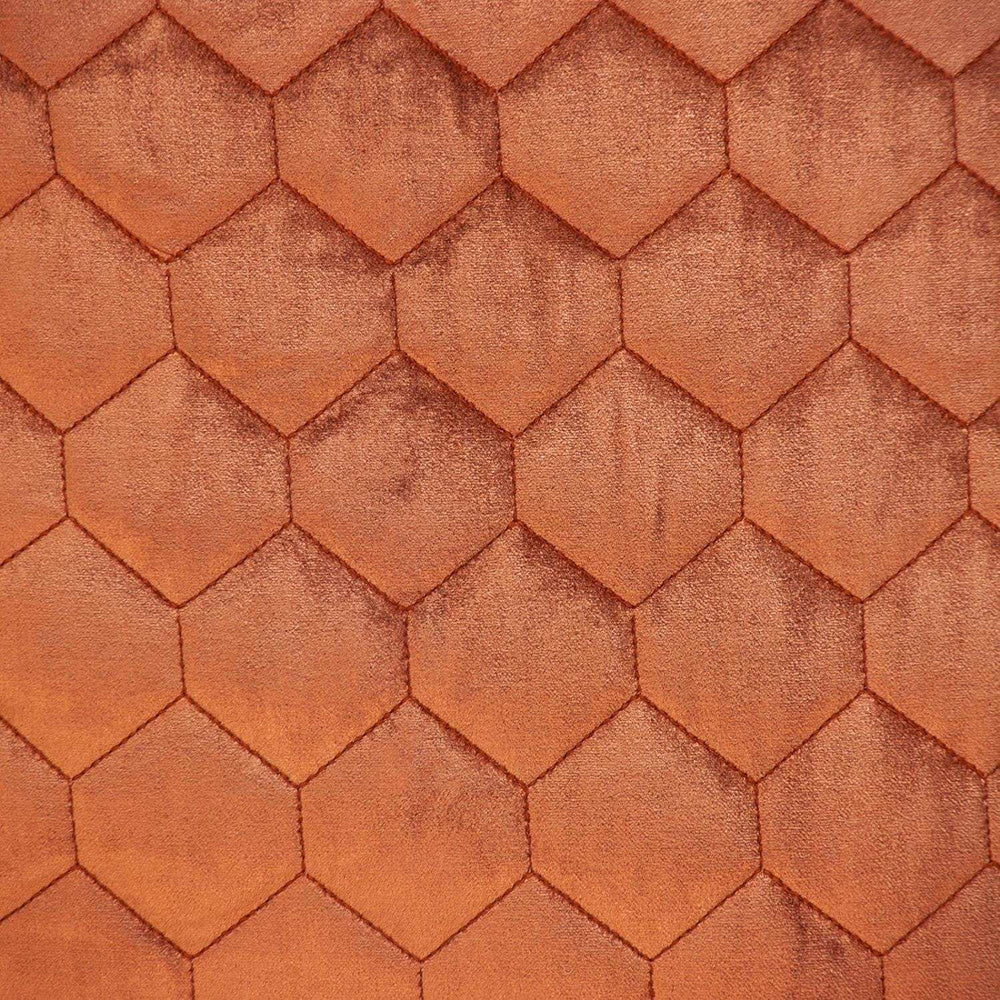 Burnt Orange Tufted Velvet Quilted Throw Pillow - Homeroots - Flyclothing LLC