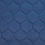 Navy Blue Tufted Velvet Quilted Lumbar Throw Pillow - Homeroots - Flyclothing LLC