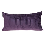 12" X 24" Purple Cotton Blend Throw Pillow - Homeroots