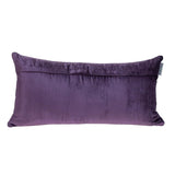 12" X 24" Purple Cotton Blend Throw Pillow - Homeroots