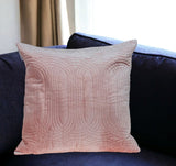 20" Pink Cotton Blend Throw Pillow - Homeroots
